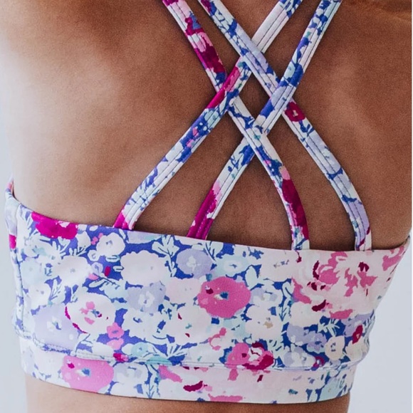 SweetHoney Empower Crop Top in Pastel Carnations, Sz 5Y - Picture 3 of 3